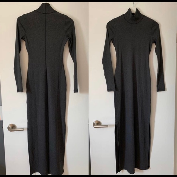 lululemon athletica Dresses & Skirts - Lululemon | Rib knit Maxi Dress mockneck size 2 xs like new